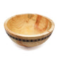 wood bowl with rim motif