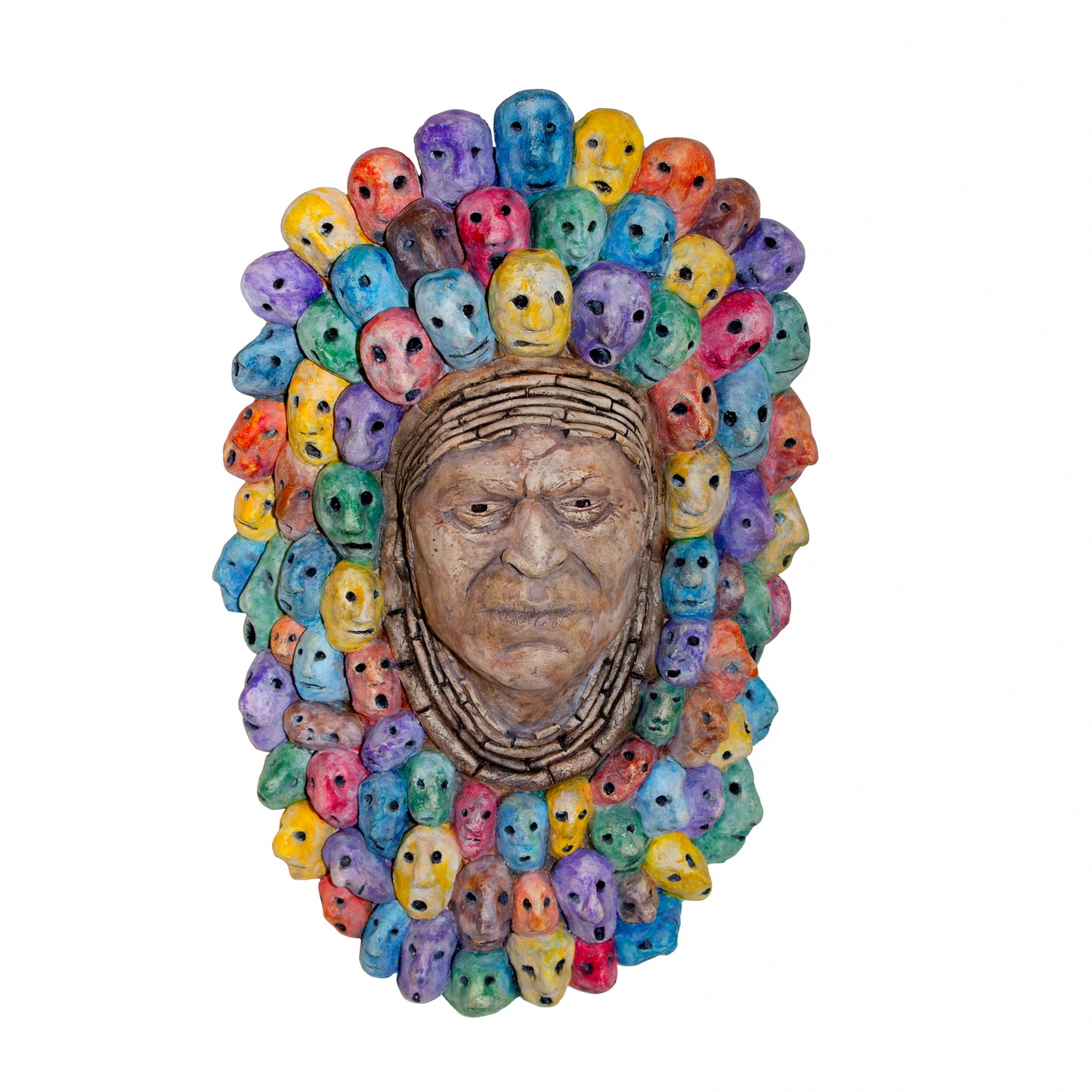 Ancestral Headdress - Clay Sculpture