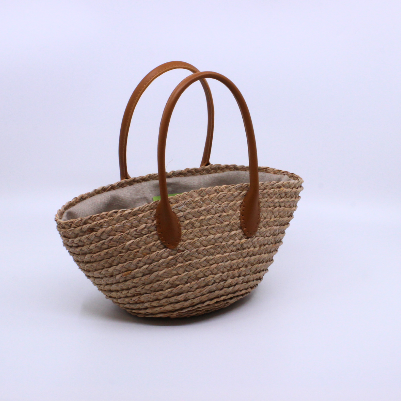 Neutral Straw Braid Purse