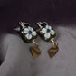 Flower Garden Glass Earrings