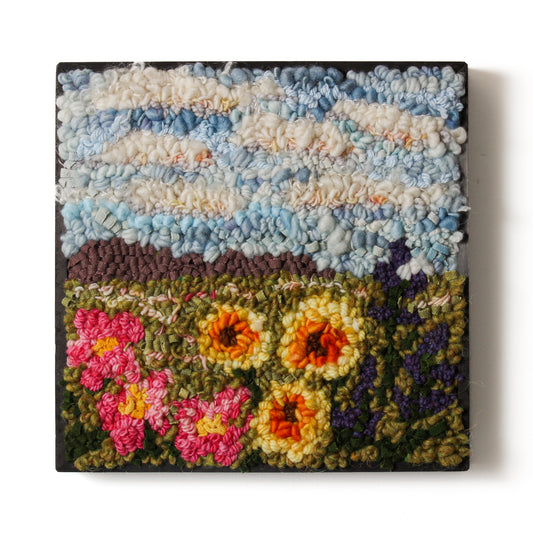 Grassland Flowers - Rug Hooking