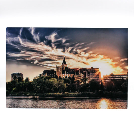 The Bess with Clouds - Metal Print