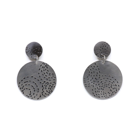 Two circle earrings