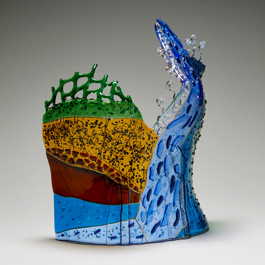 Flood Plain - Glass sculpture
