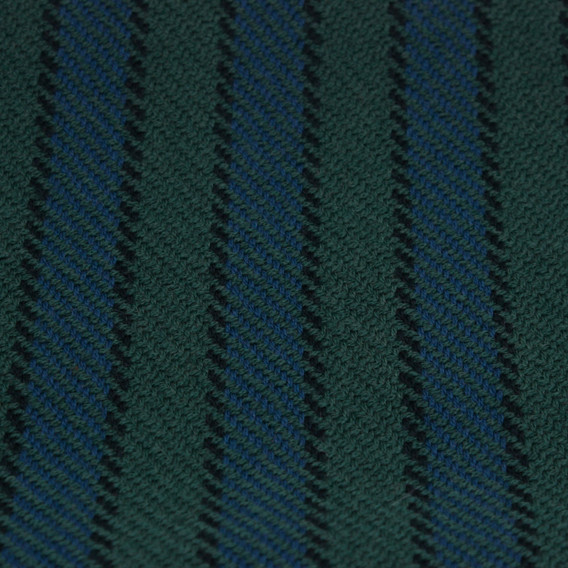 Teal striped scarf