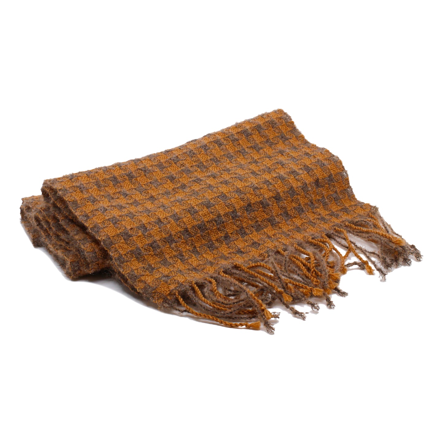 Orange and brown scarf