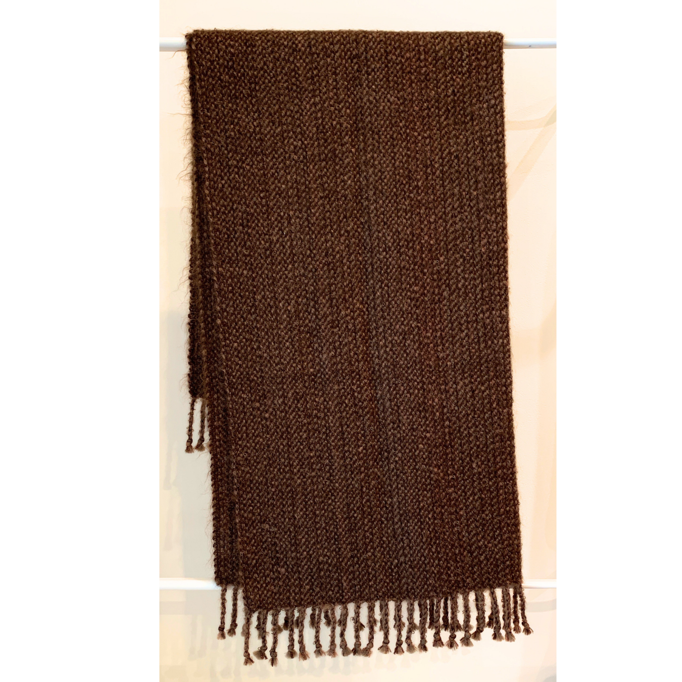 brown handwoven blanket 