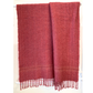 pink handwoven blanket 