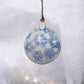 snowflake clay ornament