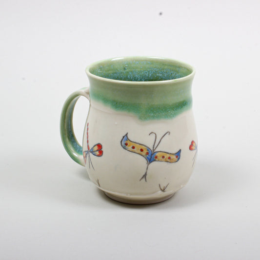 Dragonfly Mug 080 - Porcelain mug