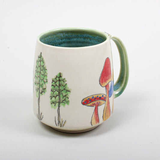 Mushroom Mug 088 - Porcelain mug