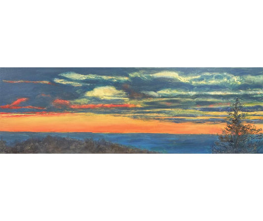 Night Falls - Oil painting