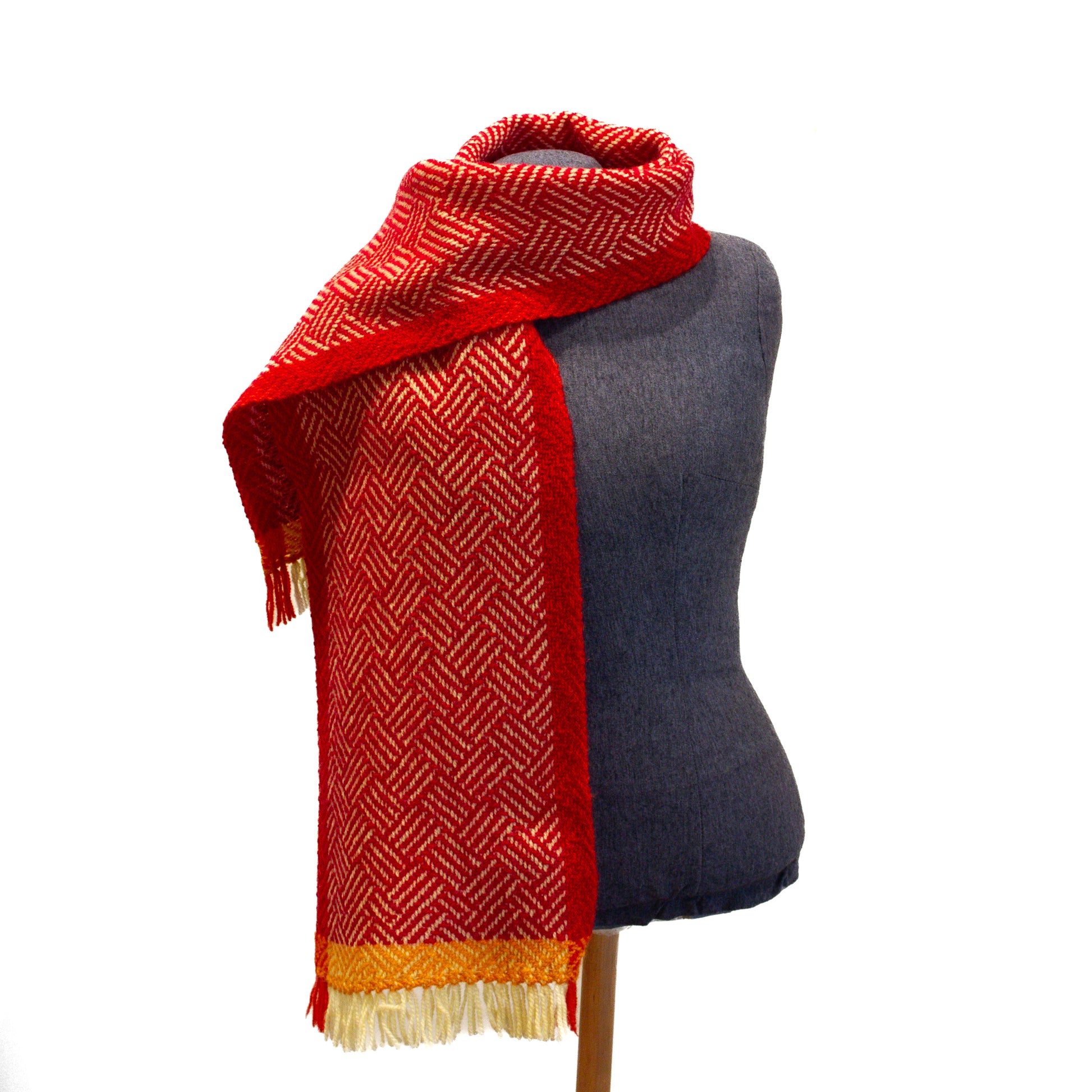 Red and yellow scarf