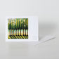 Greeting card of trees 