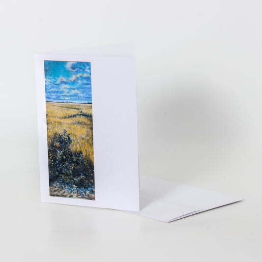 greeting card of prairie landscape 