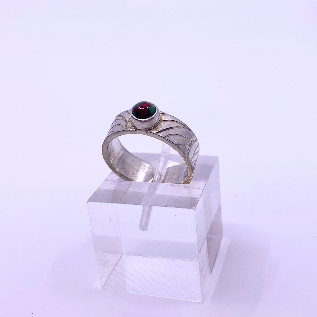Ring- Green-Brown Wasser Glass