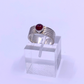 Ring- Red-Black Wasser Glass