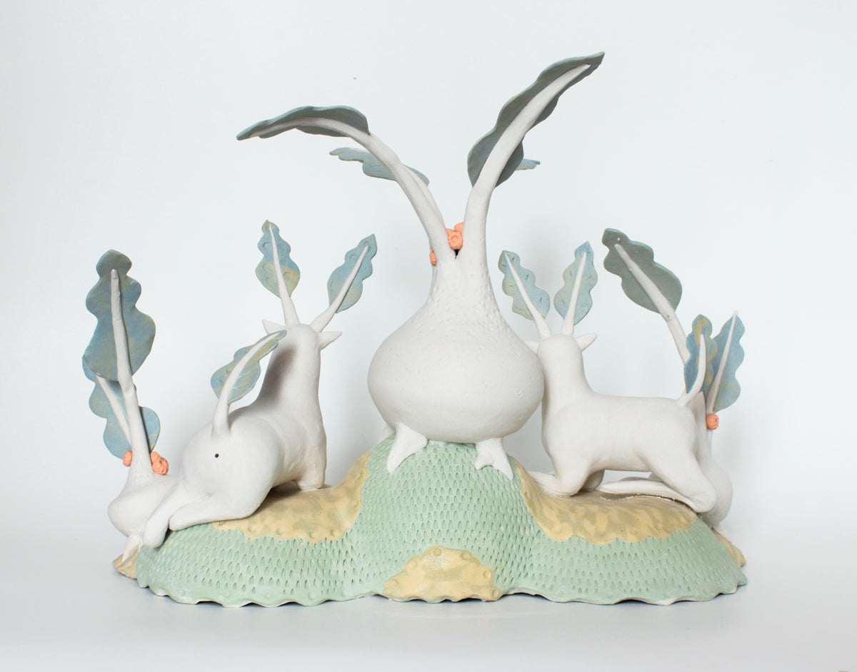 Watchers Rugo and Rago - Porcelain sculpture