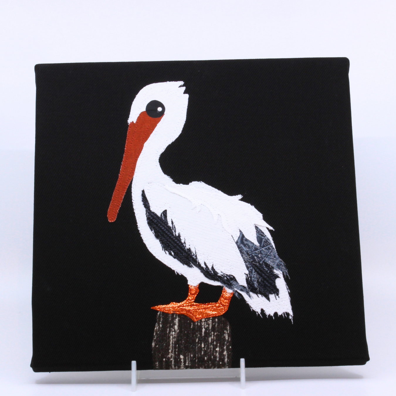 Pelican - Fabric Collage