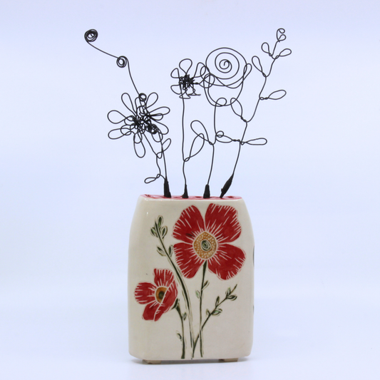 In Bloom - Clay vase