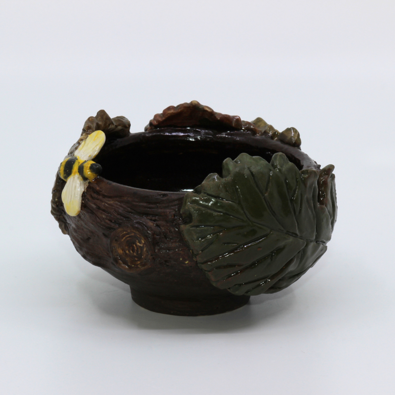 Nestled in the Branches - Clay candle holder