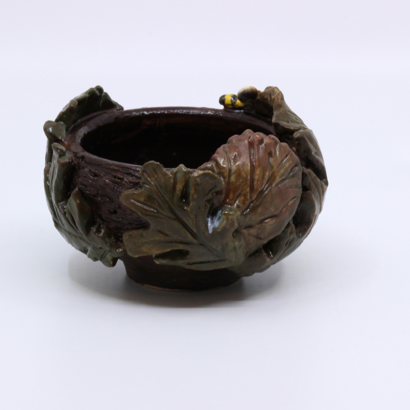 Nestled in the Branches - Clay candle holder
