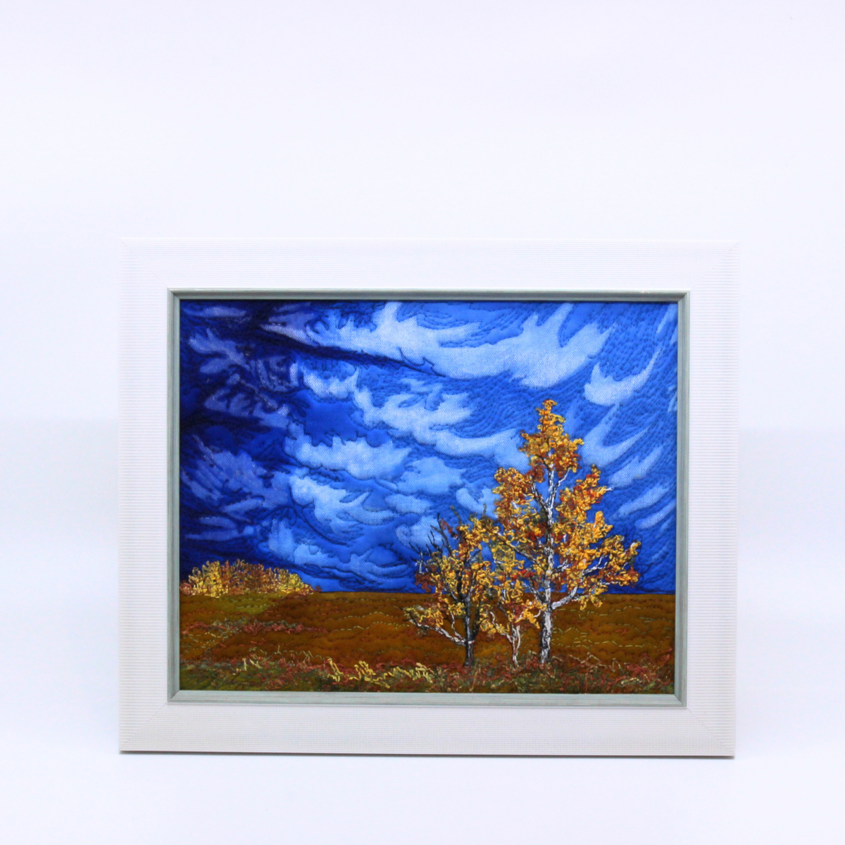 Poplar Profiles - Framed Thread Painting