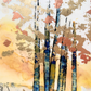 Blue Aspen - Encaustic panel