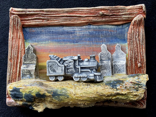 3 elevators - Clay Sculpture