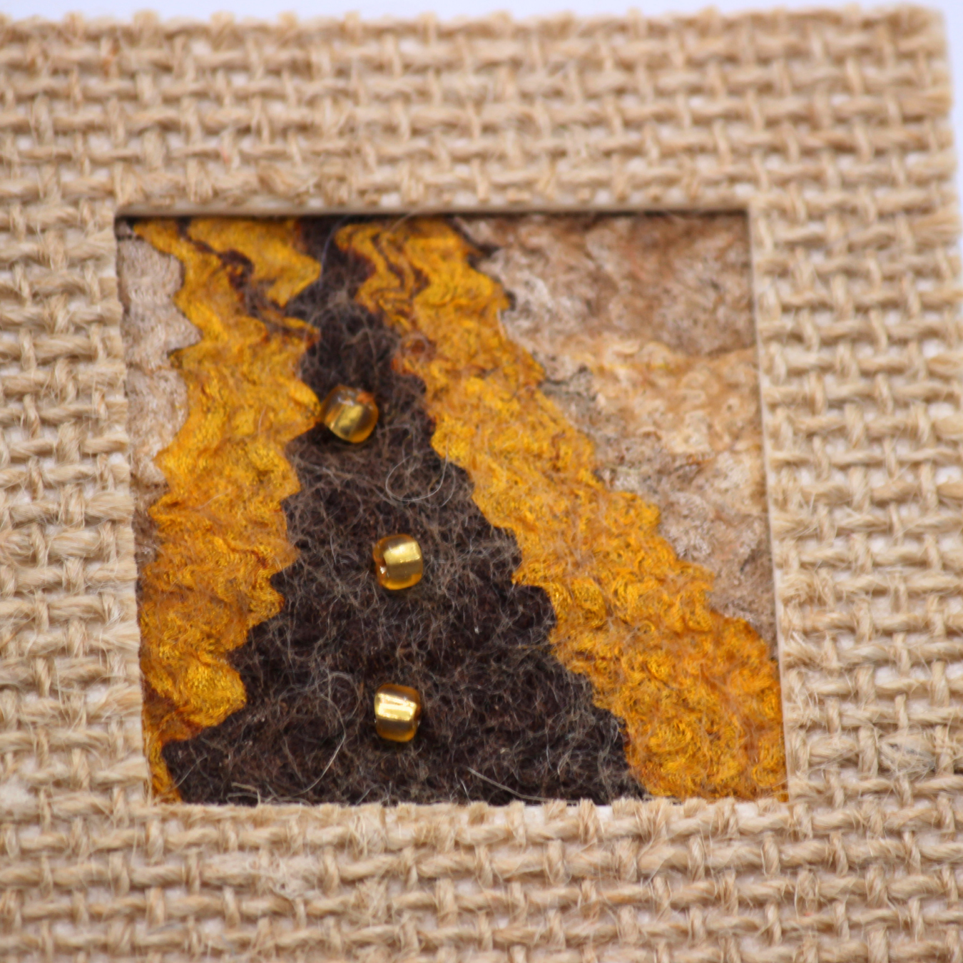 3 Mini Burlap Frames