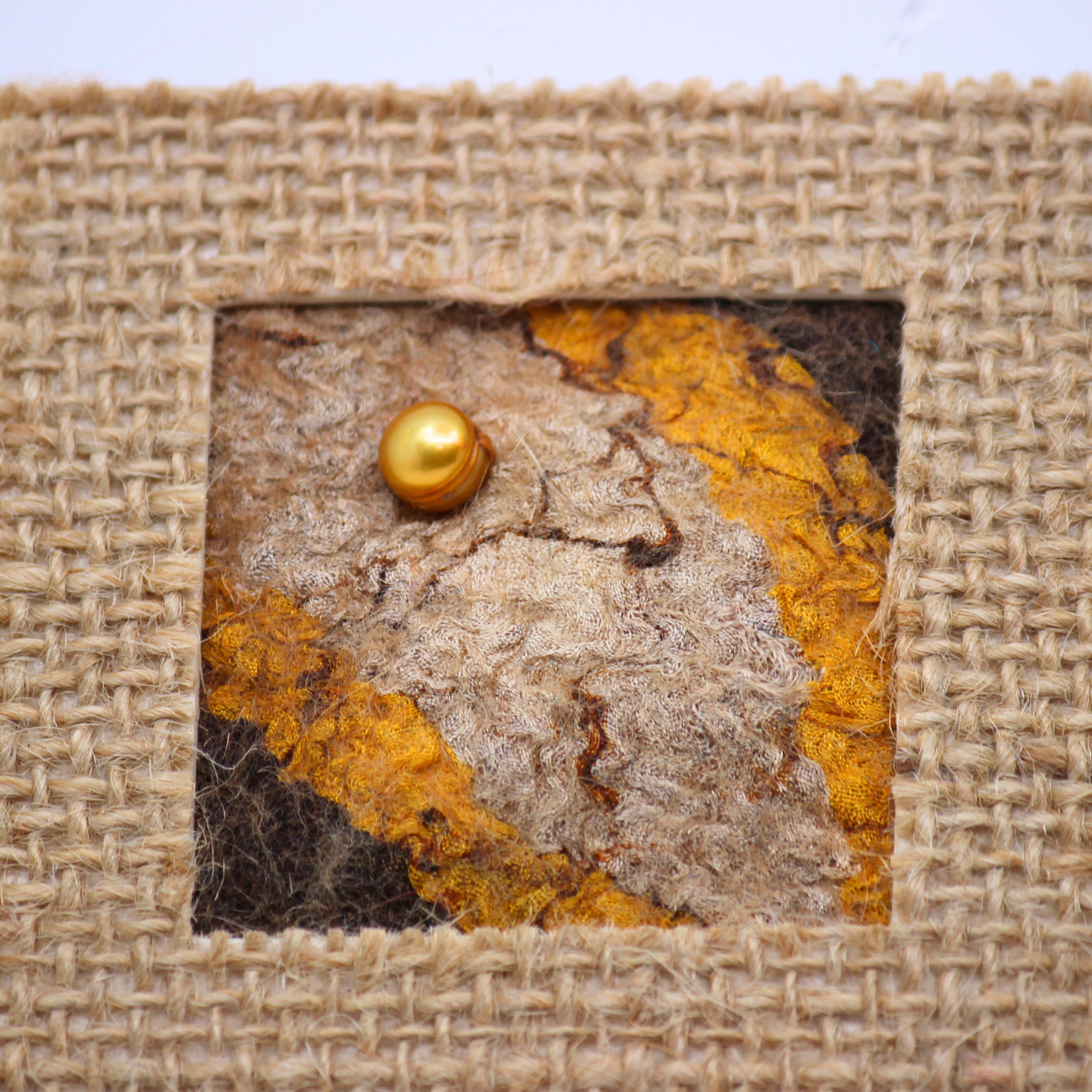 3 Mini Burlap Frames