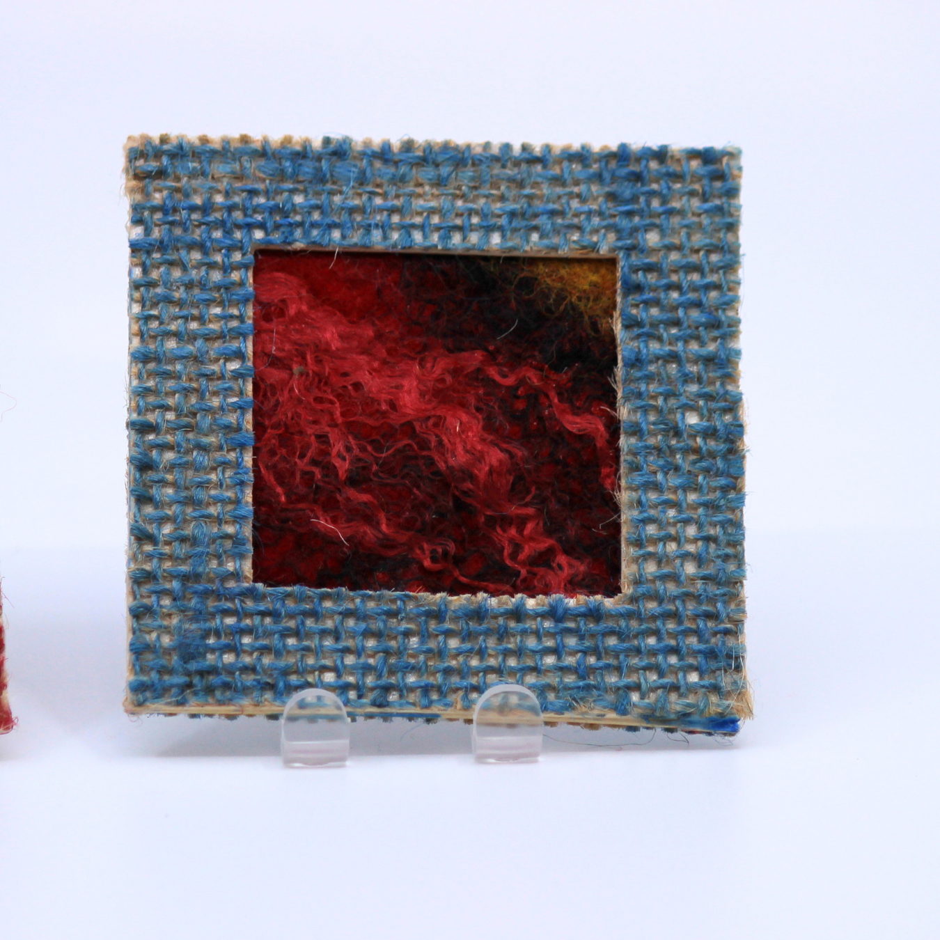 3 Mini Burlap Frames