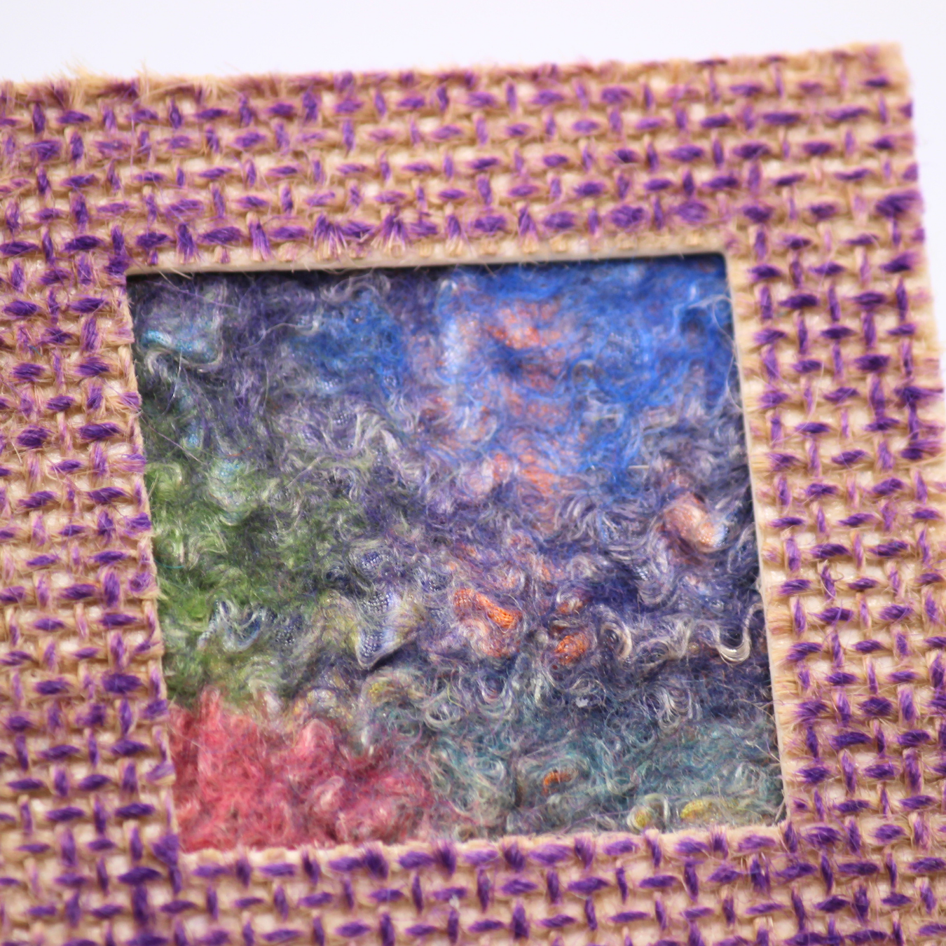 3 Mini Burlap Frames