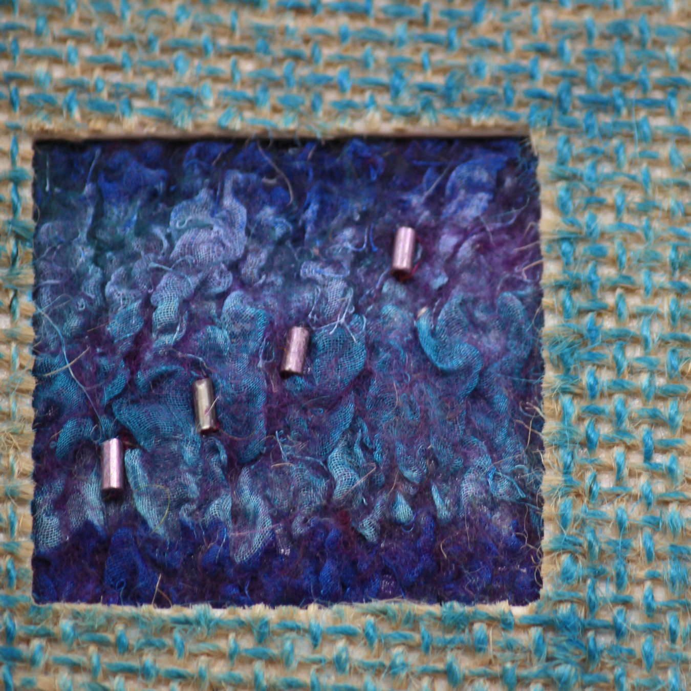 3 Mini Burlap Frames