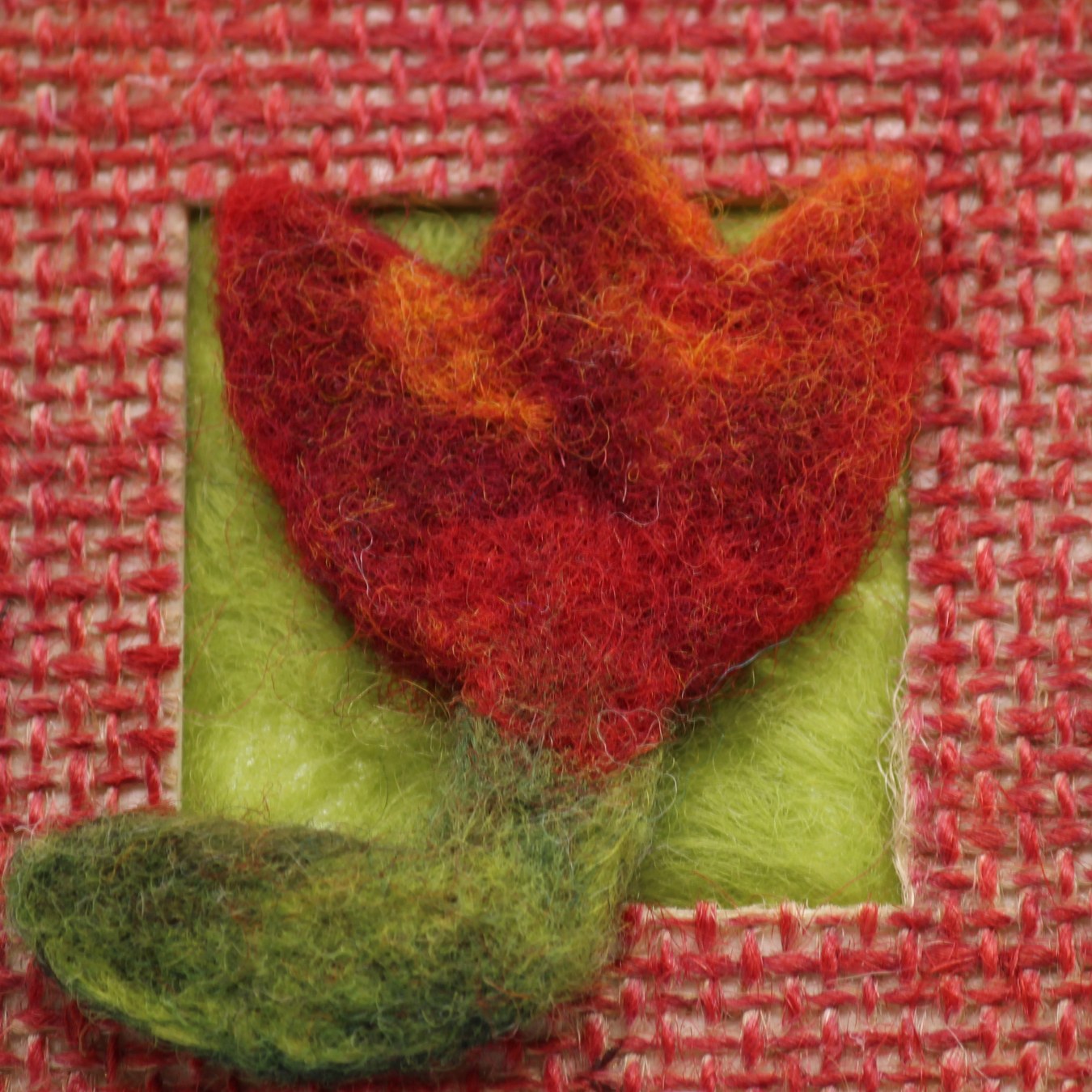 Tulip Mini Burlap Frame