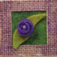 Purple Rose Mini Burlap Frame