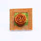 Orange Rose Mini Burlap Frame