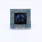 Peace Sign Mini Burlap Frame