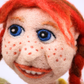 Pippi Longstocking - Felted statuette