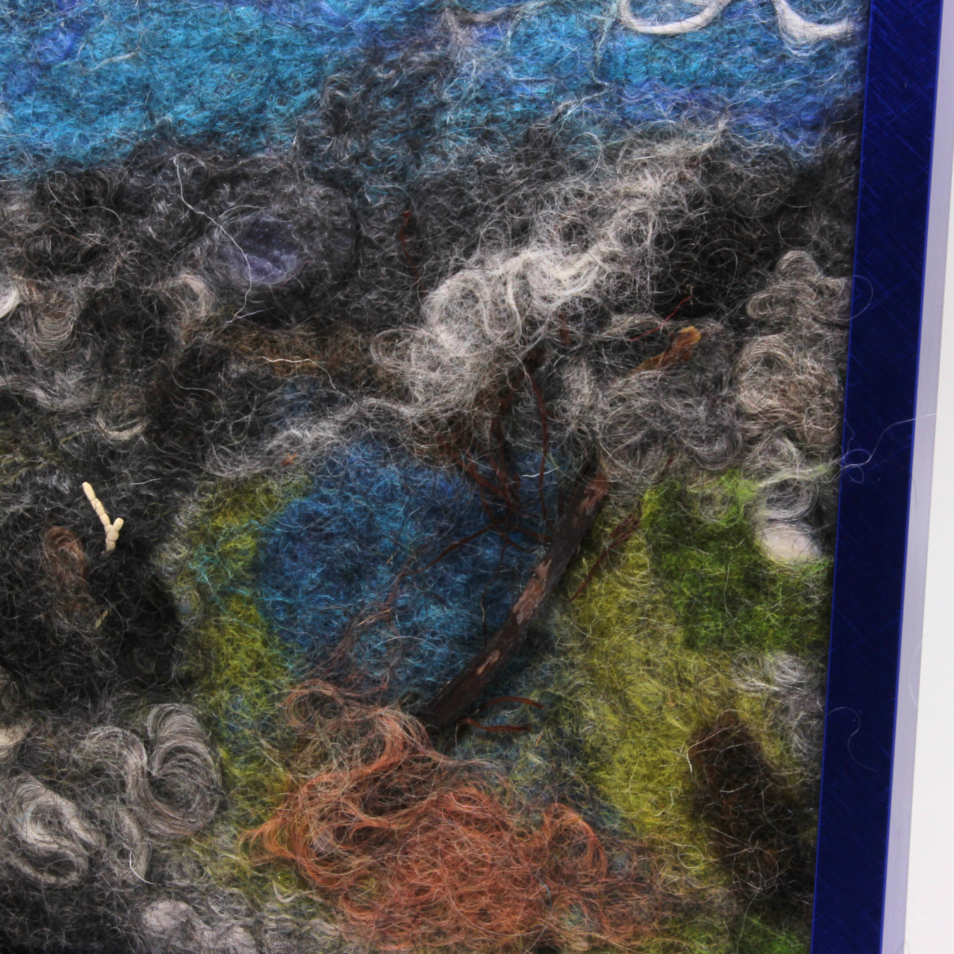 Northern Beach - Framed felting