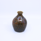 Copper and Navy Crystaline Vase