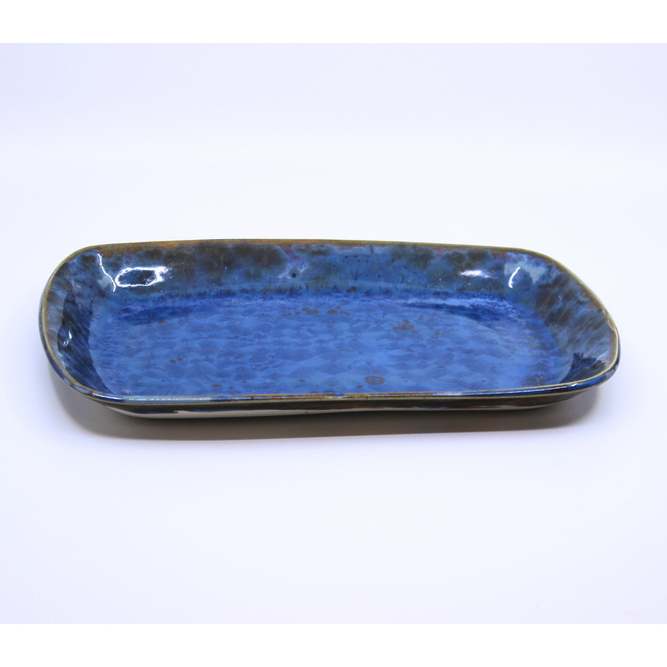 Blue Crystaline Plate