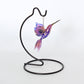 Purple Hummingbird - Glass Sculpture