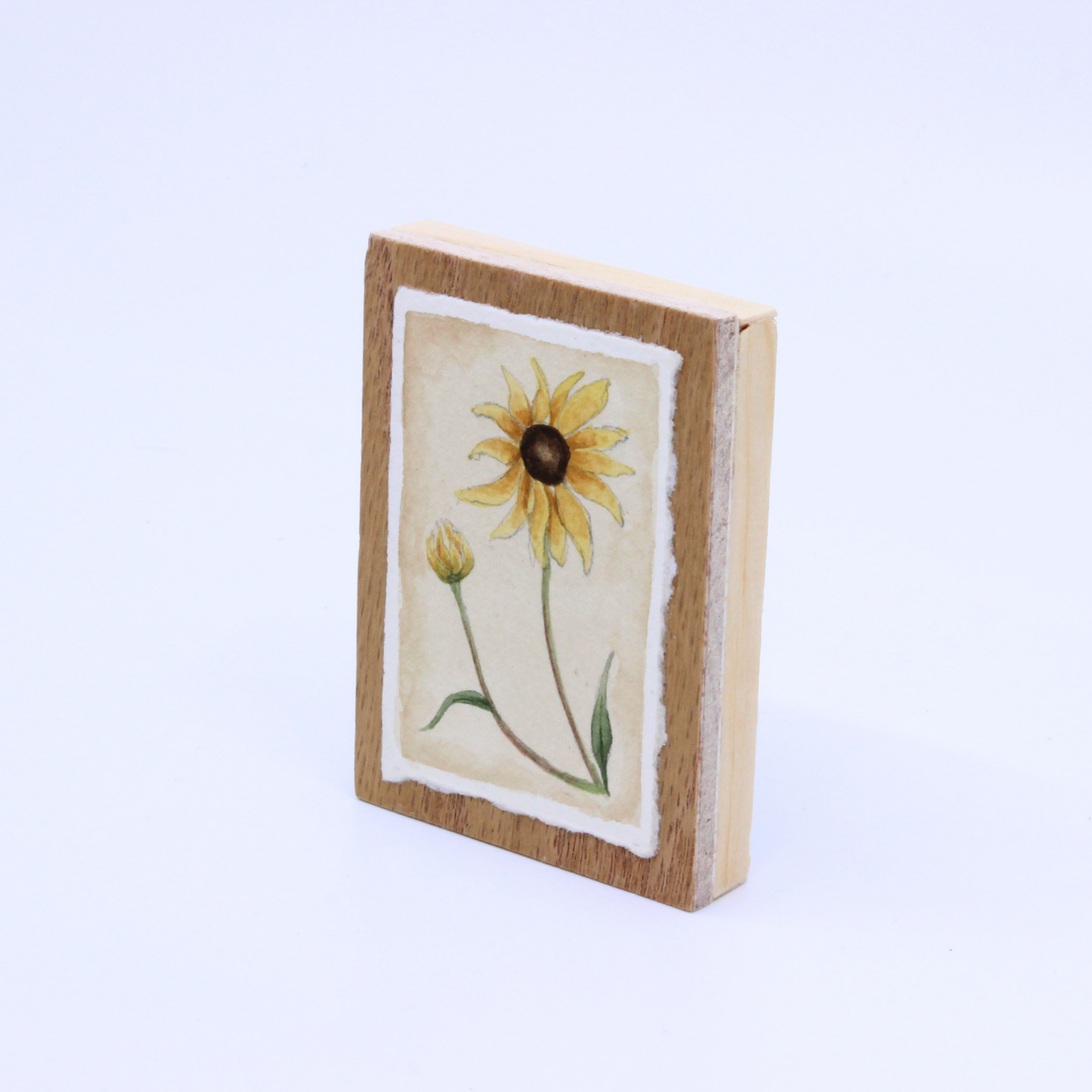 Prairie Sunflower - Mini panel painting