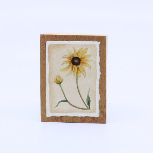Prairie Sunflower - Mini panel painting