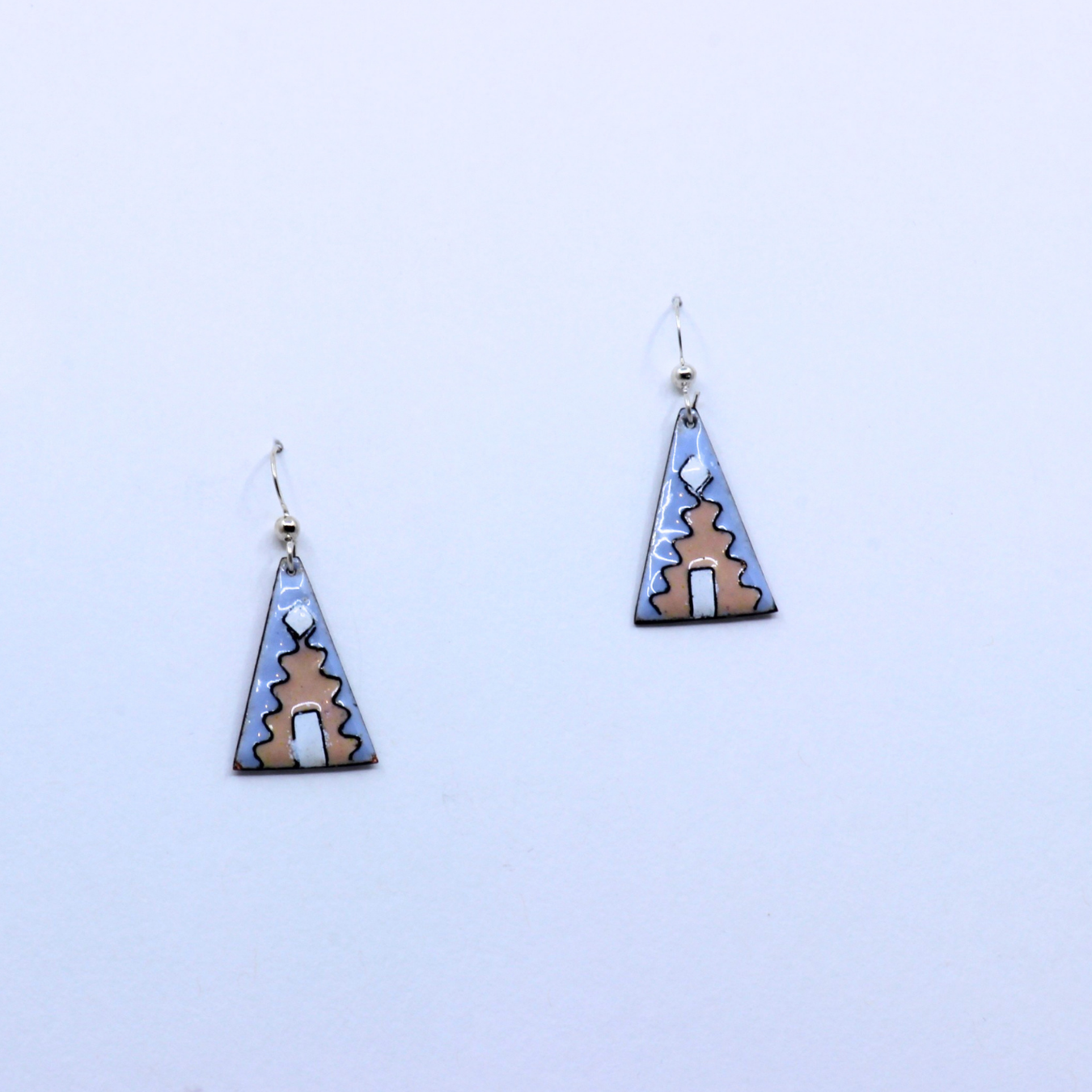 Pink A-Frame Earrings
