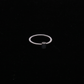 White Topaz Tube Ring