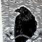 Harbinger- Woodcut print