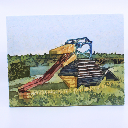 Duck Boat 2 - Watercolour batik