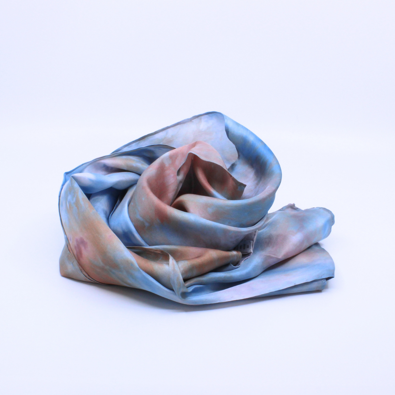 Sandy Blue Silk Twill Scarf